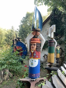 Kashubian Folk Art Figures - Visionary Art Environment by Józef Chełmowski