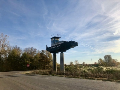 Tugboat in the Air, Pine Bluff, Arkansas