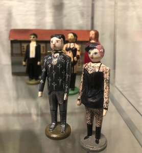 Gerhard Riebel, traditional Folk Art Figurines of Wave Gothic Meeting, Leipzig