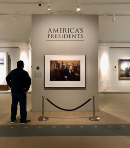 Donald Trump Inkjet Print in the Presidential Portrait Gallery of the Smithsonian American Art Museum.