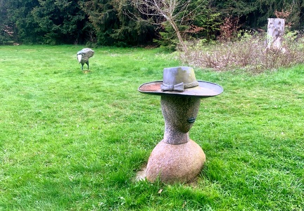 Sculpture Garden by Aivars Kerliņš (LV) at castle Lužec, CZ