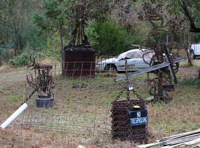 Robert Wells Chain Sculptures and Roadside Ministry and Environment.