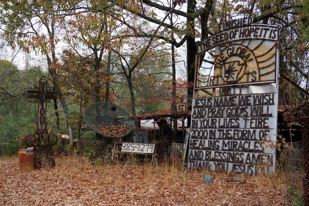 Robert Wells Chain Sculptures and Roadside Ministry and Environment.