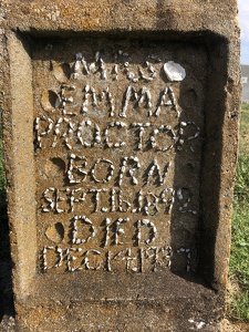 Tombstone at Fraternal Cemetery, Little Rock, AR