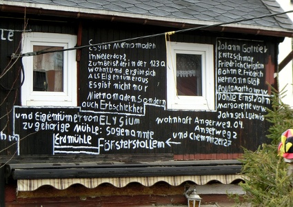 Strichmännelhaus von Niederdorf / Stickman House of Niederdorf, Saxony