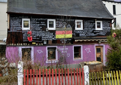 Strichmännelhaus von Niederdorf / Stickman House of Niederdorf, Saxony