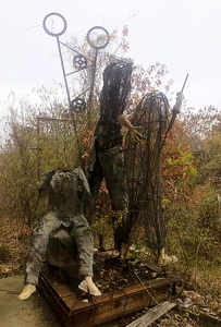 Finton Shaw, Abandoned Art Environment, Metal Workshop, Conway Arkansas (2021)