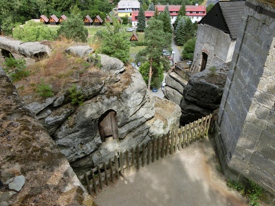 Einsiedlerstein, Hermit's Rock, Hrad Sloup, CZ