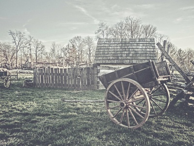 Farm around Lincoln Log Cabin in Charleston, IL